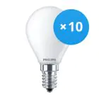 Mehrfachpackung 10x Philips Corepro LED Lustre E14 Kugel Matt 2.2W 250lm - 827 Extra Warmweiß | Ersatz für 25W